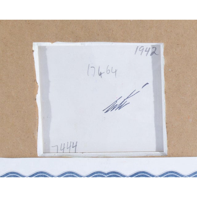 Paper Signed "New Fabrics" Gouache Painting by Erte For Sale - Image 7 of 7