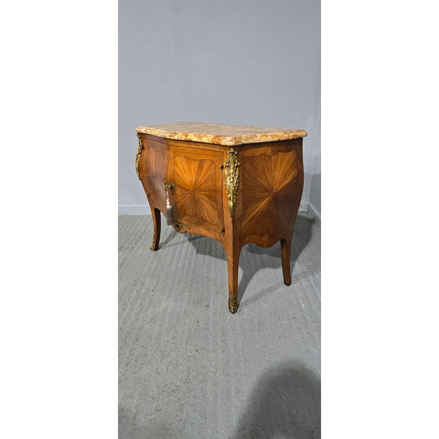 Orange Antique French Two Door Cabinet, 1900 For Sale - Image 8 of 17