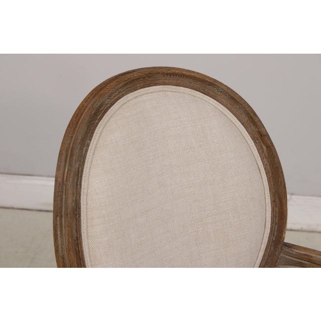 1990s Set of 8 Restoration Hardware Oak Dining Chairs For Sale - Image 5 of 18