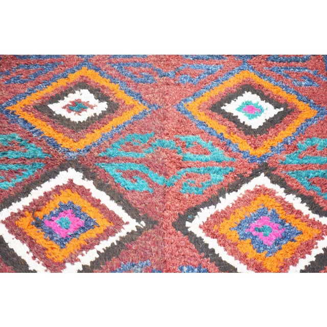 Traditional Vintage Uzbek Julkhyr Hand Knotted Organic Wool Fine Weave Rug, 3'x9'2'' For Sale - Image 3 of 4