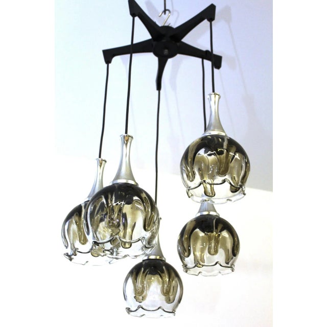 Murano Glass Cascading Chandelier, 1960s For Sale - Image 9 of 9