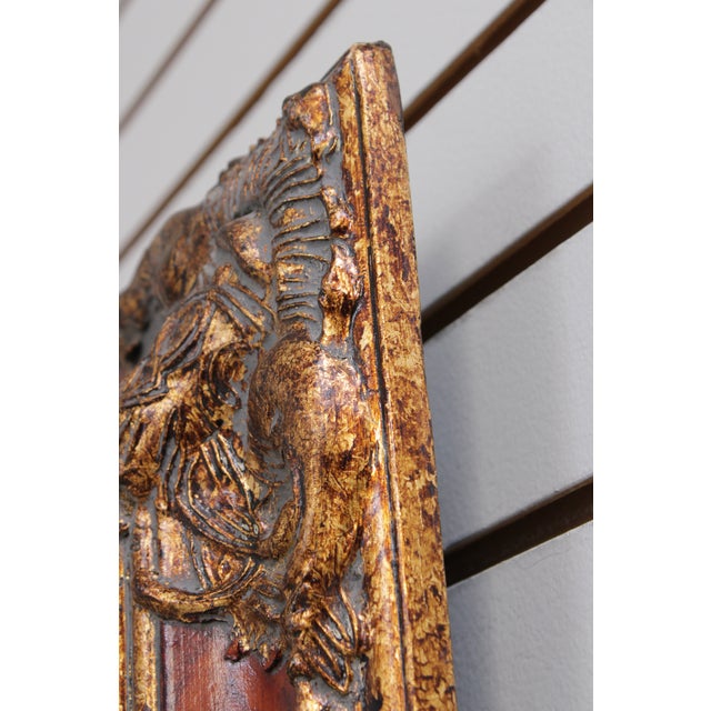 Timeless Reflections Faux Tortoise Shell Wall Mirror For Sale - Image 10 of 13