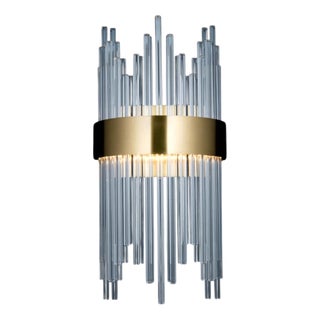 Collection Spiga Wall Lamp in Metal and Glass by Jago For Sale