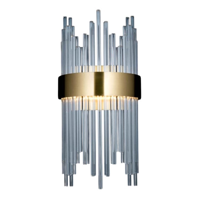 Collection Spiga Wall Lamp in Metal and Glass by Jago For Sale
