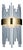 Collection Spiga Wall Lamp in Metal and Glass by Jago For Sale