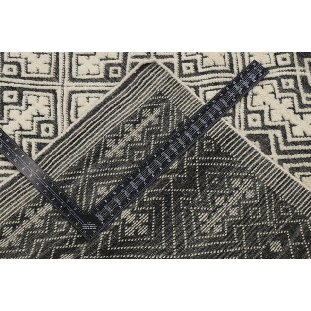 Contemporary Moroccan Style Souf Rug With Raised Design - 08'01 X 10'00 For Sale In Dallas - Image 6 of 10
