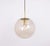 Large smoked glass ball (hand-made) pendant, manufactured by limburg, germany, circa 1970-1979. Sockets: 1 x e27 standard...