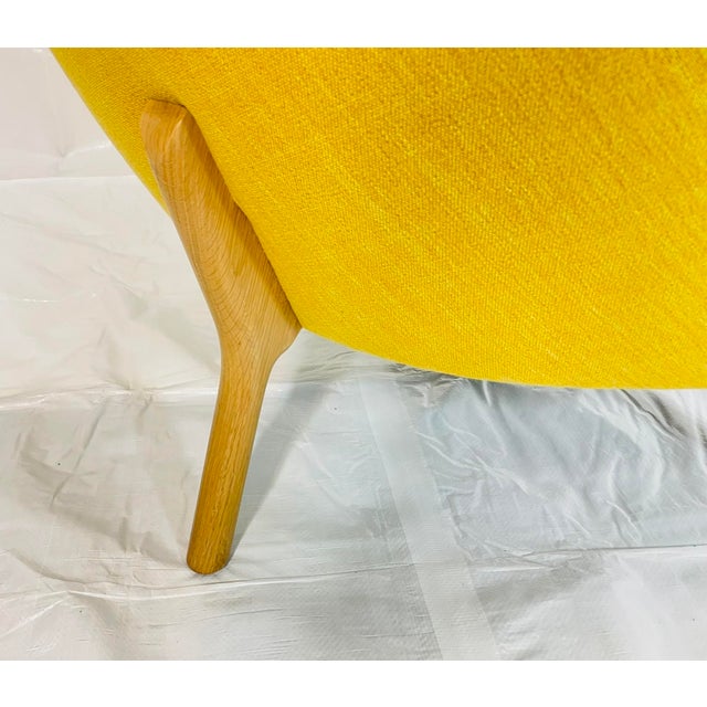 Architectural Lounge Chair in Golden Tweed, Attributed to Decca Furniture LTD For Sale - Image 9 of 16