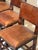 Rustic Antique Oak Dining Chairs with Sheepskin Upholstery, Set of 6 For Sale - Image 3 of 7