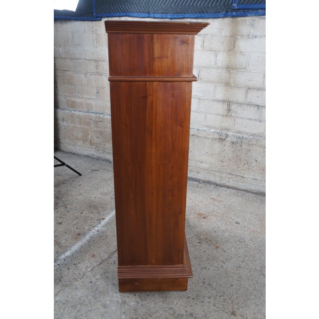 Traditional Mahogany 12 Bottle Wine Rack Holder Bar Cabinet Storage Stand For Sale - Image 11 of 12