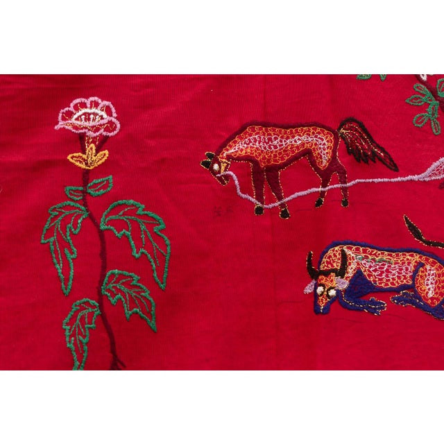 Boho Chic Antique Indonesian Narrative Story Cloth For Sale - Image 3 of 8