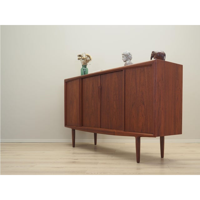1960s Vintage Danish Teak Highboard from Omann Jun, 1960s For Sale - Image 5 of 18