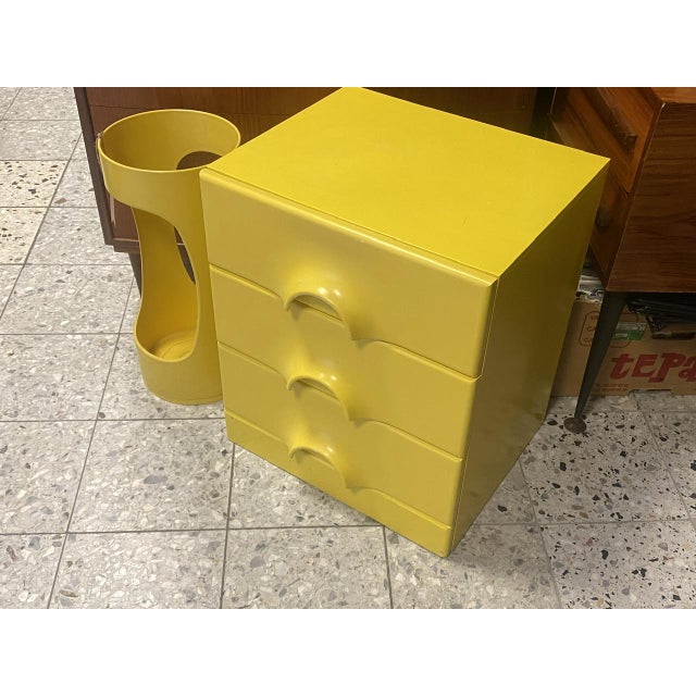 Mid-Century Space Age Quadro Dresser and Umbrella Stand by Jürgen Lange for Schönbuch, 1960s, Germany, Set of 2 For Sale - Image 15 of 18