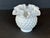 Fenton Style Hobnail Milk Glass Ruffled Rim Vase For Sale In New York - Image 6 of 10