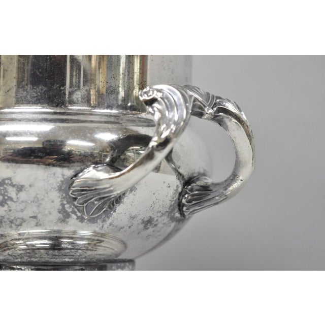 Vintage Victorian Silver Plated Trophy Cup Urn Champagne Chiller Bar Ice Bucket For Sale - Image 14 of 16