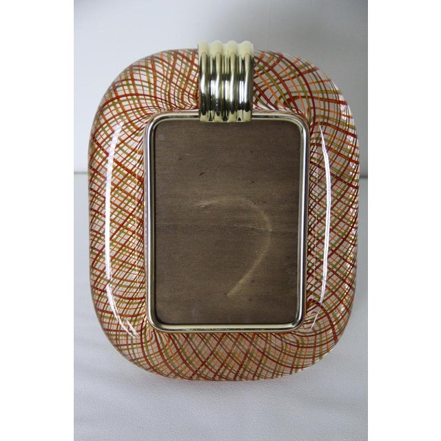 Photo Frame in Red Filigree Murano Glass, 2000s For Sale - Image 16 of 16