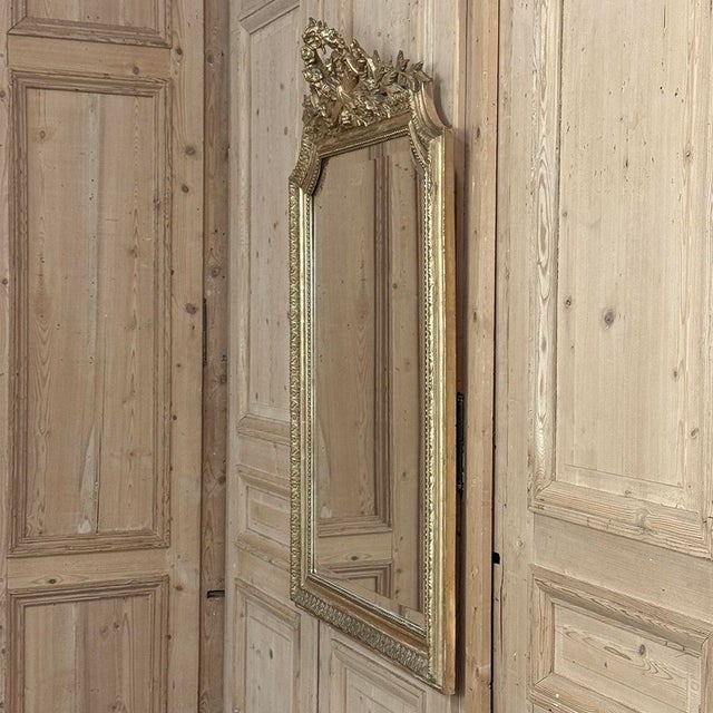 Antique 19th Century French Louis XVI Gilded Mirror For Sale - Image 17 of 18