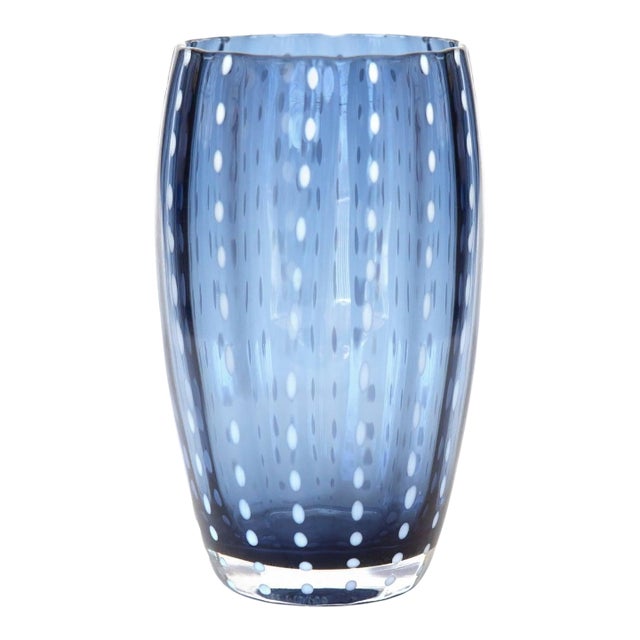 Zafferano 15oz Perle Beverage Glasses (Set of 2) - Blue/Gray For Sale