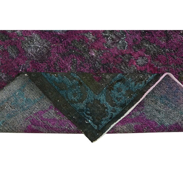 Vintage Turkish Hand Carved Rug For Sale - Image 6 of 7