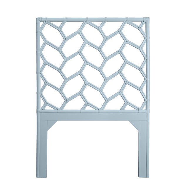 Not Yet Made - Made To Order Silas Platform Bed Twin - Light Blue For Sale - Image 5 of 12