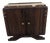 Art Nouveau Oak Cabinet with Marble, 1930s For Sale
