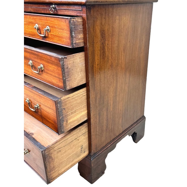 Wood Small Georgian Mahogany Chest with Slide, 1760 For Sale - Image 7 of 11