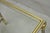 Vintage French Directoire Maison Jansen Style Steel Brass Low Square Side Table For Sale - Image 12 of 17