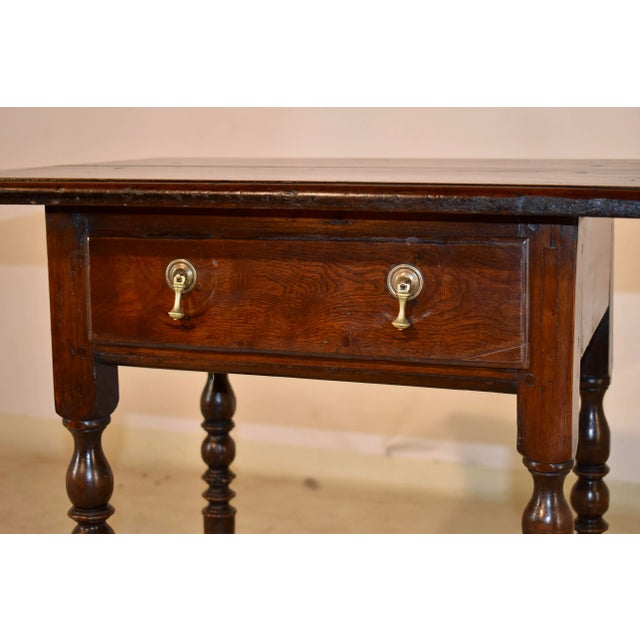 18th Century English Elm Side Table For Sale - Image 4 of 8
