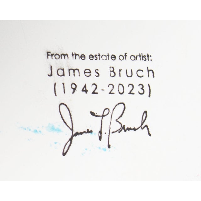 Paper Abstract Acrylic Painting by James L. Bruch For Sale - Image 7 of 7