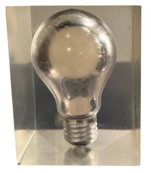 Late Mid-Century Phosphorescent Bulb Sculpture by Pierre Giraudon, 1970s