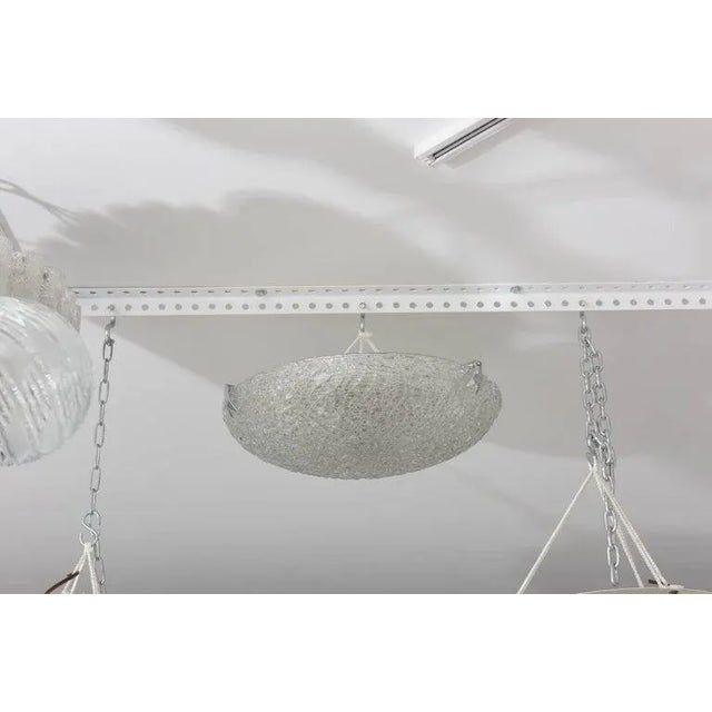 J.T. Kalmar 1970s Kalmar Style Flushmount Chandelier For Sale - Image 4 of 12