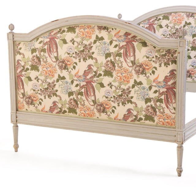 Painted Louis XVI Style French Full Size Bed or Daybed, c.1880. For Sale - Image 9 of 9