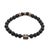 Metal Onyx Fleur De Lis Beaded Bracelet For Sale - Image 7 of 7