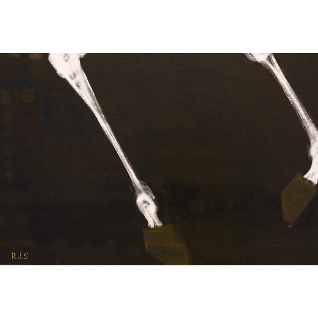 Large Contemporary Horse Oil Painting. Man on Horseback, 220 X 180 Cm For Sale - Image 12 of 12