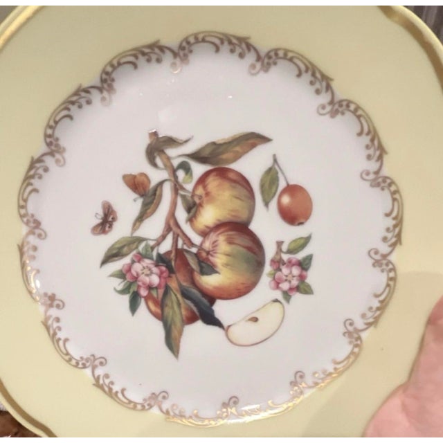 French Provincial Limoges Plates Set of 4 (Romance) For Sale - Image 3 of 5