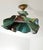 Mid-Century Modern Pendant Lamp in Black, Turquoise and Red Polychrome Ceramic, Italy, 1960s For Sale - Image 16 of 18