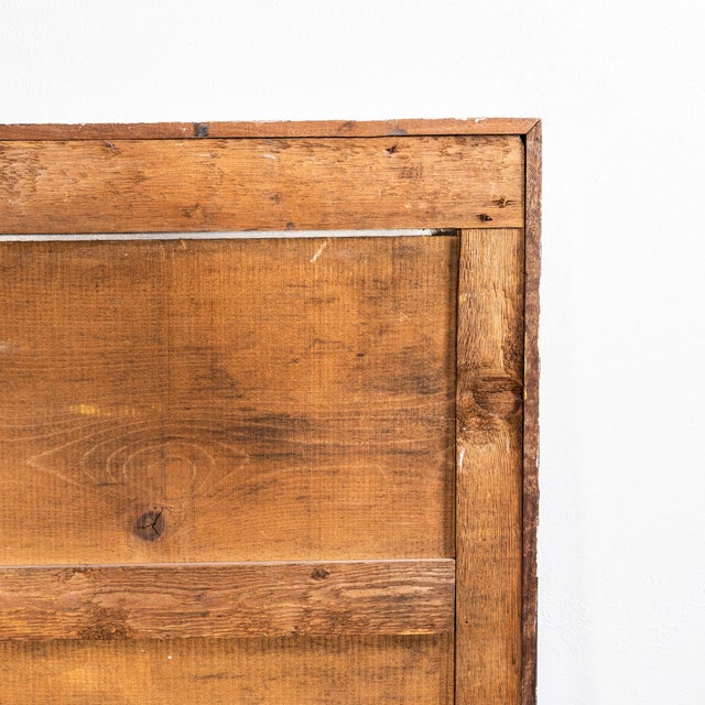 Large Rectangular Pine Panel Back Mirror, 1920s For Sale - Image 6 of 8