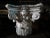 Antique late 19th century zinc ionic column capital. Hollow interior. * Please note:The upper rim is bent in areas (please...