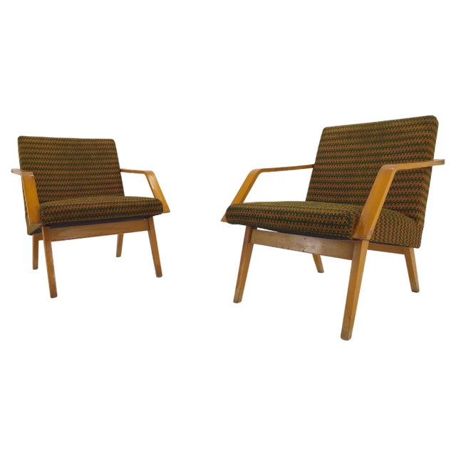 Set of Mid-Century Armchairs from TON, 1970s, in Very Good conditions. Designed 1970 to 1979