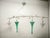 Aqua Four-Light Suspension Lamp International, 1990s For Sale - Image 8 of 14
