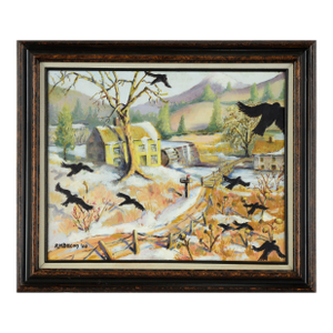 "Mud Season" - Original Oil on Masonite by Richard M Bacon