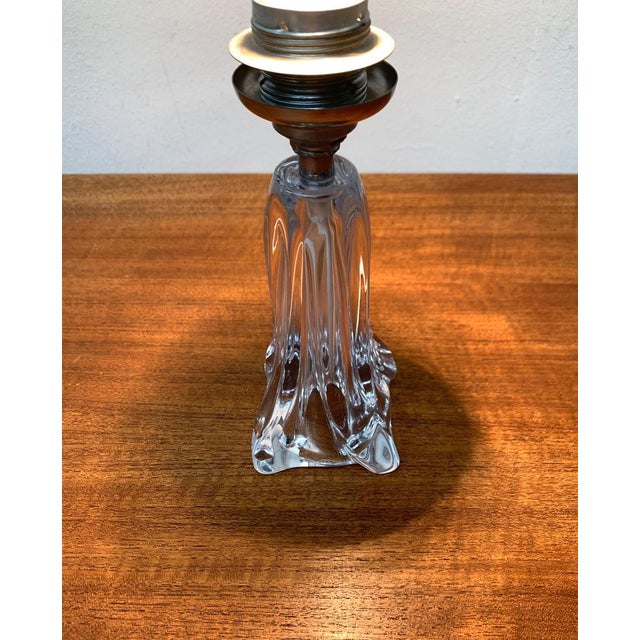Mid-Century French Glass Table Lamp from Daum, 1960s For Sale - Image 9 of 14
