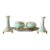 Antique William Guerin Limoges Hand-Painted Five-Piece Dresser Set – France C. 1900–1925 For Sale