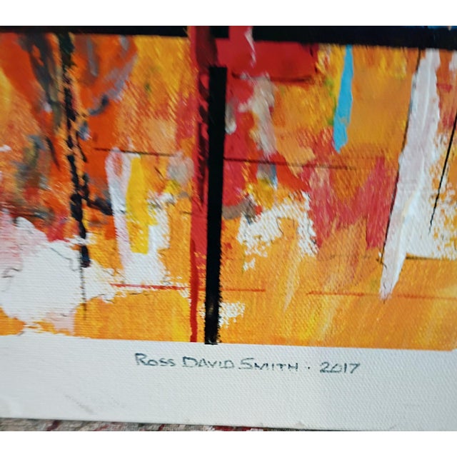 2017 Ross David Smith "Reflections" Abstract Painting For Sale - Image 9 of 14