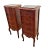 Antique Pair of French Nightstands Bedside Tables Five Hand Carved Drawers For Sale - Image 4 of 13