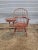Store Item: D.R. Dimes Red Sack Back Windsor Writing Arm Chair Bench Made in New Hampshire Description: Chair features a...