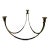 Four Mid-Century Modern Brass and Leather Candelabra For Sale