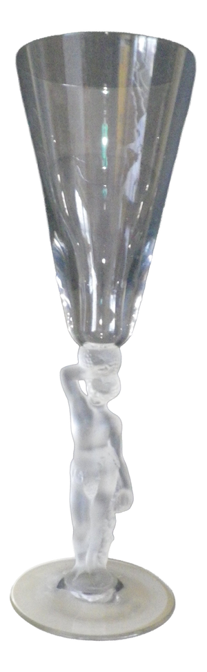 Crystal Bacchus Champagne Flute from Bayel, 1980s