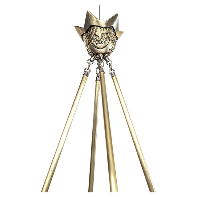 Marius-Ernest Sabino French Art Deco Pendant Chandelier Signed by Sabino For Sale - Image 4 of 7