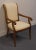 Contemporary Henredon Furniture Italian Modern Scroll Back Upholstered Dining Arm Chair 4700-27 For Sale - Image 3 of 12